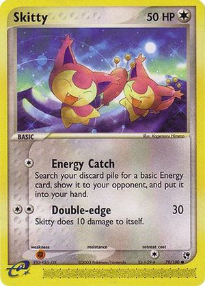 Skitty 079  - Reverse Holofoil Sandstorm - Common