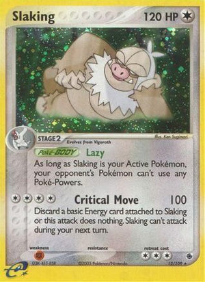 Slaking 012  - Reverse Holofoil Ruby and Sapphire - Holo Rare