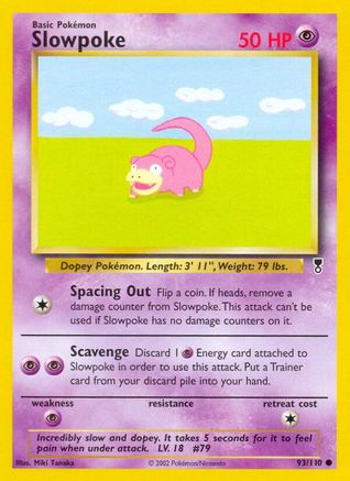 Slowpoke 093/110  - Reverse Holofoil Legendary Collection - Common