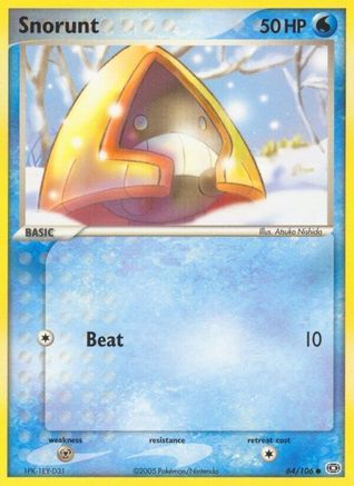 Snorunt 064  - Reverse Holofoil Emerald - Common