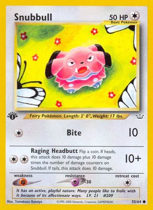 Snubbull 55/64  - 1st Edition Neo Revelation - Common