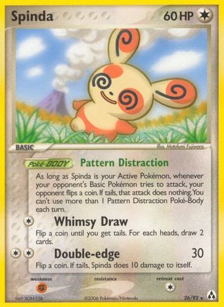 Spinda 026  - Reverse Holofoil Legend Maker - Rare