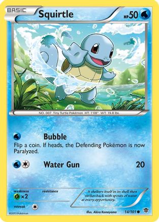Squirtle 014/101  Plasma Blast - Common