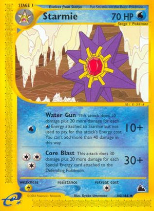 Starmie (44) (44) 044  - Reverse Holofoil Skyridge - Uncommon