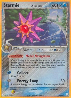 Starmie (Delta Species) 015/113  - Holofoil Delta Species - Holo Rare