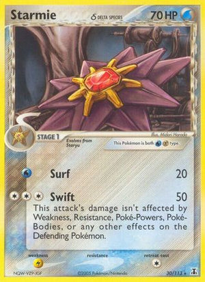 Starmie (Delta Species) 030/113  - Reverse Holofoil Delta Species - Rare