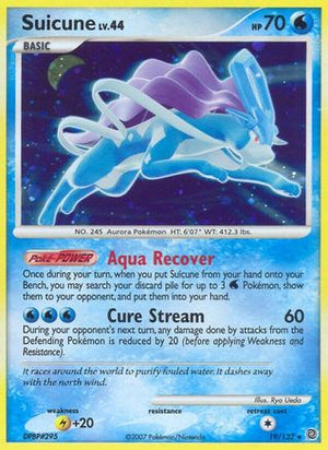 Suicune 019/132  - Holofoil Secret Wonders - Holo Rare