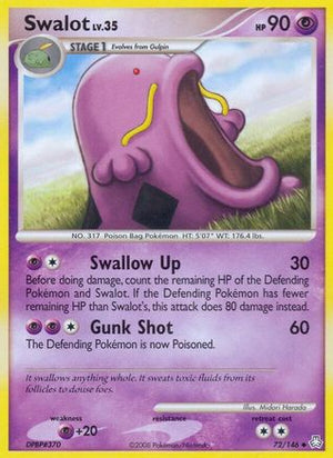 Swalot 072  - Reverse Holofoil Legends Awakened - Uncommon