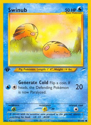 Swinub 84/105  - 1st Edition Neo Destiny - Common