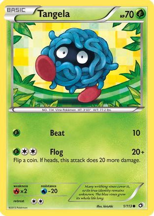 Tangela 001  Legendary Treasures - Common