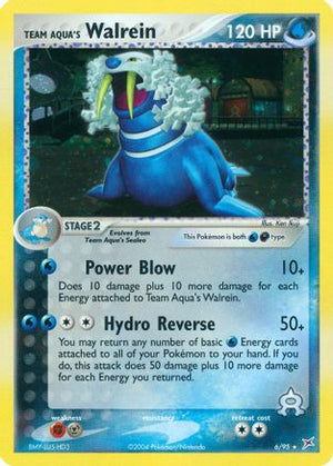 Team Aqua's Walrein 006/95  - Reverse Holofoil Team Magma vs Team Aqua - Holo Rare