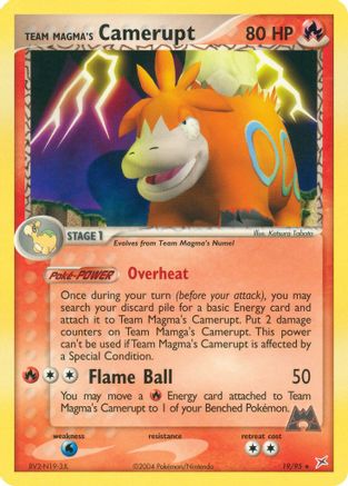 Team Magma's Camerupt 019  Team Magma vs Team Aqua - Rare