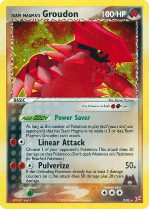 Team Magma's Groudon 009  - Holofoil Team Magma vs Team Aqua - Holo Rare