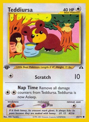 Teddiursa 065/75  - 1st Edition Neo Discovery - Common