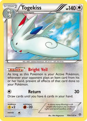 Togekiss 104/135  - Holofoil Plasma Storm - Holo Rare