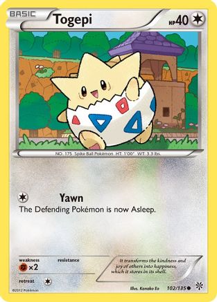 Togepi 102/135  Plasma Storm - Common