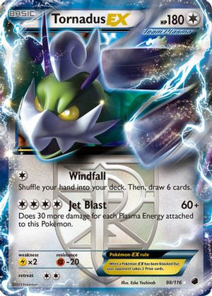 Tornadus EX (Team Plasma) 098  - Holofoil Plasma Freeze - Ultra Rare