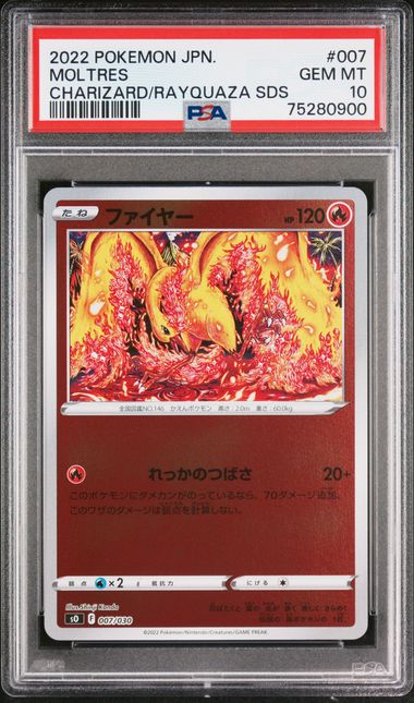 PSA 10 Moltres 007/030 - Japanese Charizard/Rayquaza Deck (0900)