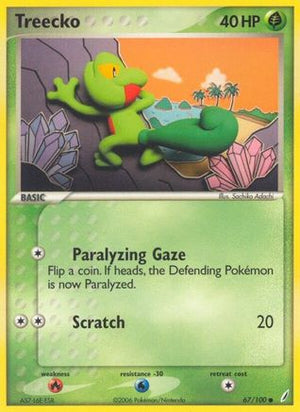 Treecko 067/100  - Reverse Holofoil Crystal Guardians - Common