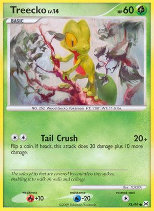 Treecko (78) (78) 078/99  - Reverse Holofoil Arceus - Common
