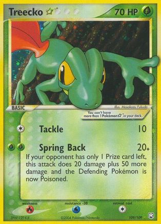 Treecko Star 109  Team Rocket Returns - Ultra Rare