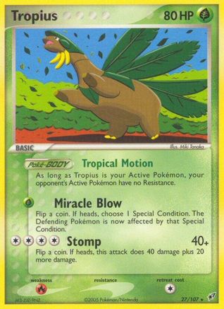 Tropius 027  Deoxys - Rare