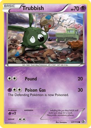 Trubbish 067/113  Legendary Treasures - Common