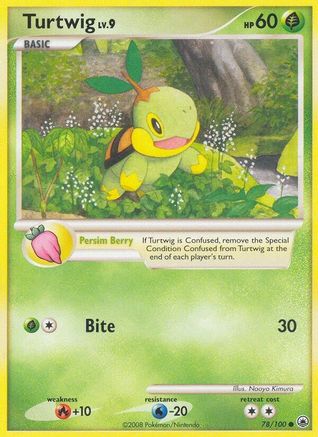 Turtwig (78) (78) 078  - Reverse Holofoil Majestic Dawn - Uncommon