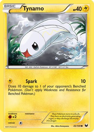 Tynamo (45) (45) 045  - Reverse Holofoil Dark Explorers - Common