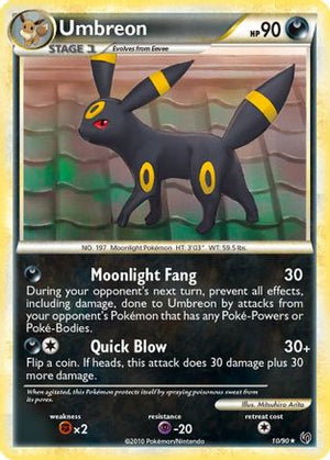Umbreon 010/90  - Holofoil Undaunted - Holo Rare