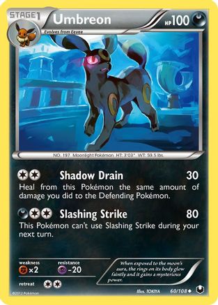 Umbreon (60) (60) 060/108  Dark Explorers - Uncommon