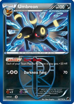 Umbreon (Team Plasma) 064/116  - Reverse Holofoil Plasma Freeze - Holo Rare