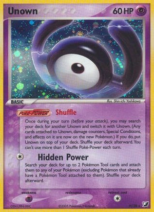 Unown (H) (H) 00H  - Holofoil Unseen Forces - Holo Rare