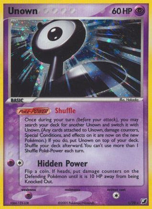 Unown (L) (L) 00L  - Holofoil Unseen Forces - Holo Rare