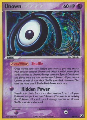 Unown (M) (M) 00M  - Holofoil Unseen Forces - Holo Rare