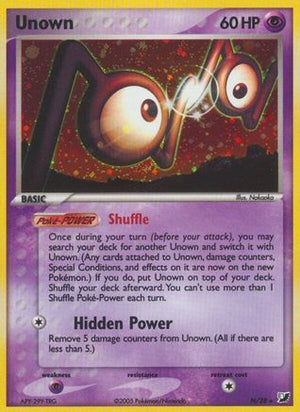 Unown (N) (N) 00N  - Holofoil Unseen Forces - Holo Rare