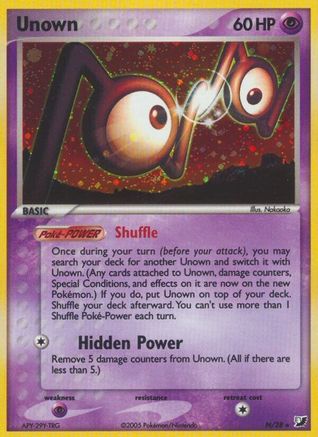 Unown (N) (N) 00N  - Holofoil Unseen Forces - Holo Rare