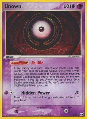 Unown (O) (O) 00O  - Holofoil Unseen Forces - Holo Rare