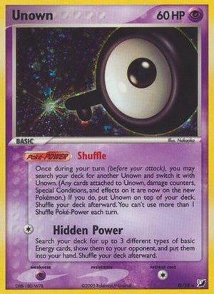 Unown (Q) (Q) 00Q  - Holofoil Unseen Forces - Holo Rare