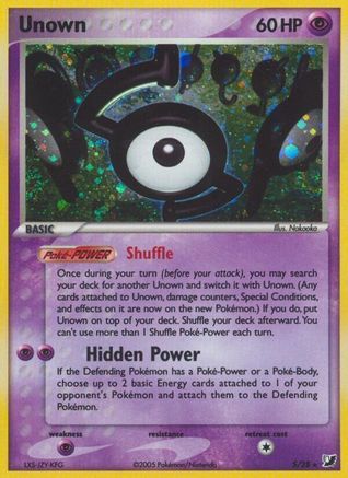 Unown (S) (S) 00S  - Holofoil Unseen Forces - Holo Rare