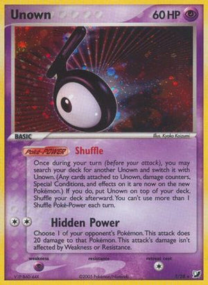 Unown (T) (T) 00T  - Holofoil Unseen Forces - Holo Rare