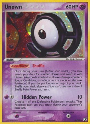 Unown (U) (U) 00U  - Holofoil Unseen Forces - Holo Rare
