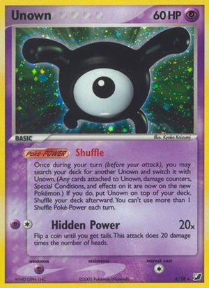 Unown (X) (X) 00X  - Holofoil Unseen Forces - Holo Rare