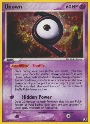 Unown (Z) (Z) 00Z  - Holofoil Unseen Forces - Holo Rare