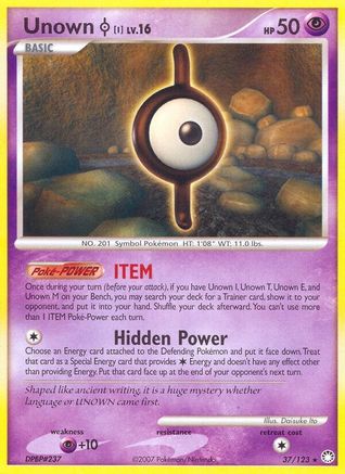 Unown [I] 037  Mysterious Treasures - Rare