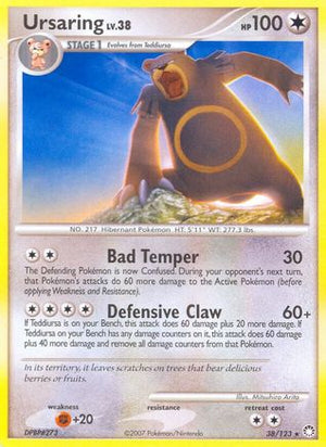 Ursaring 038  - Reverse Holofoil Mysterious Treasures - Rare