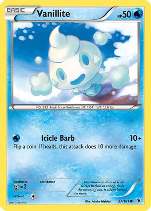 Vanillite 027  - Reverse Holofoil Noble Victories - Common
