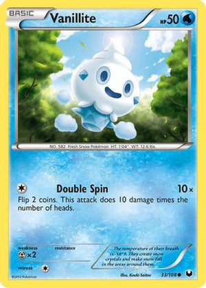 Vanillite 033  - Reverse Holofoil Dark Explorers - Common