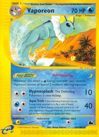 Vaporeon 033  Skyridge - Rare