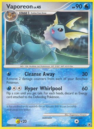 Vaporeon 034  Majestic Dawn - Rare